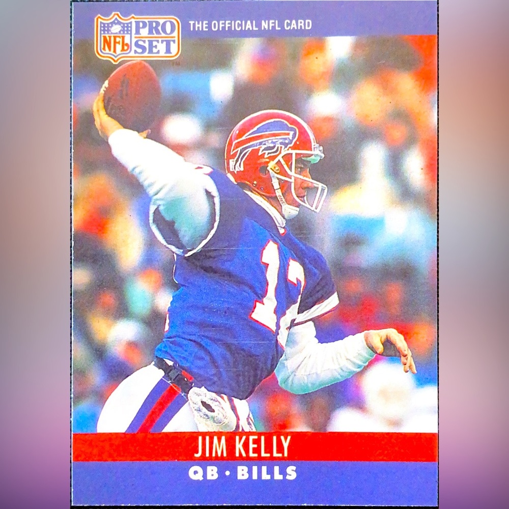 1990 Jim Kelly Buffalo Bills Football Card – Pro Set #40